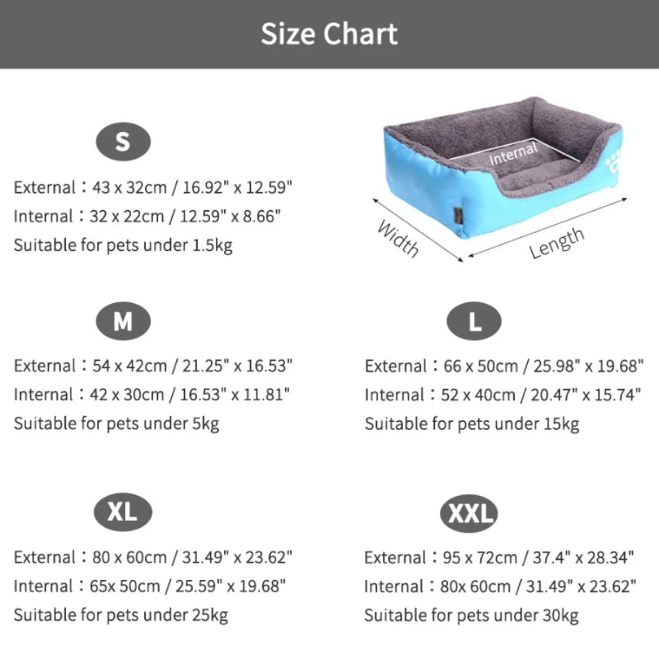 PawHaven – Cama Acolchada para Perros, Lavable y Resistente para Interior