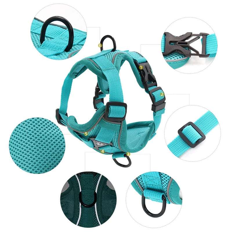DogVibe – Arnés Ajustable con Correa para Perros y Gatos