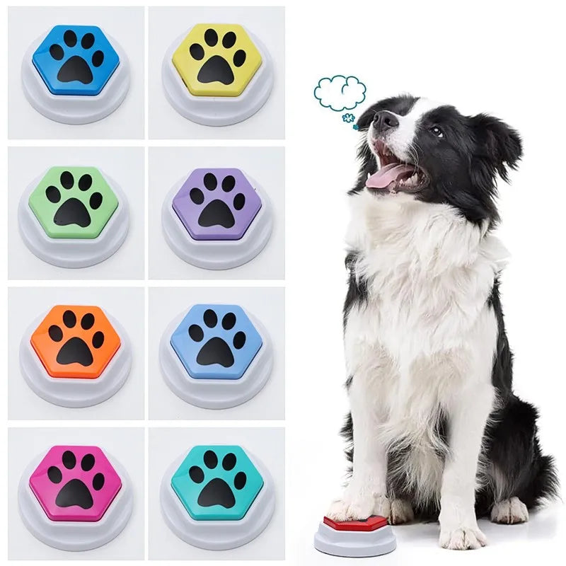 PawTalk – Botón de Sonido Grabable para Perros, Juguete Interactivo para Comunicación y Entrenamiento