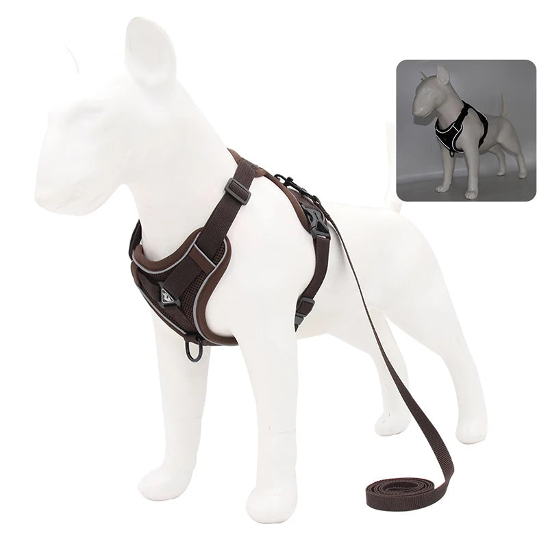 DogVibe – Arnés Ajustable con Correa para Perros y Gatos