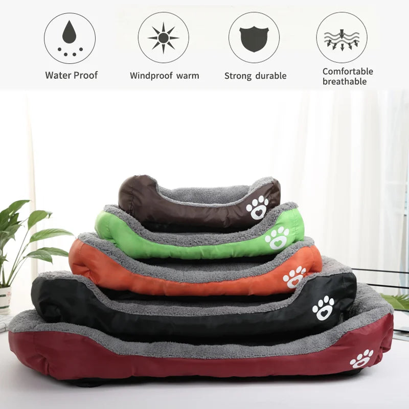 PawHaven – Cama Acolchada para Perros, Lavable y Resistente para Interior