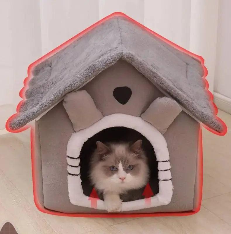 PawSanctuary – Cama Refugio para Perros y Gatos, Lavable y Acolchada