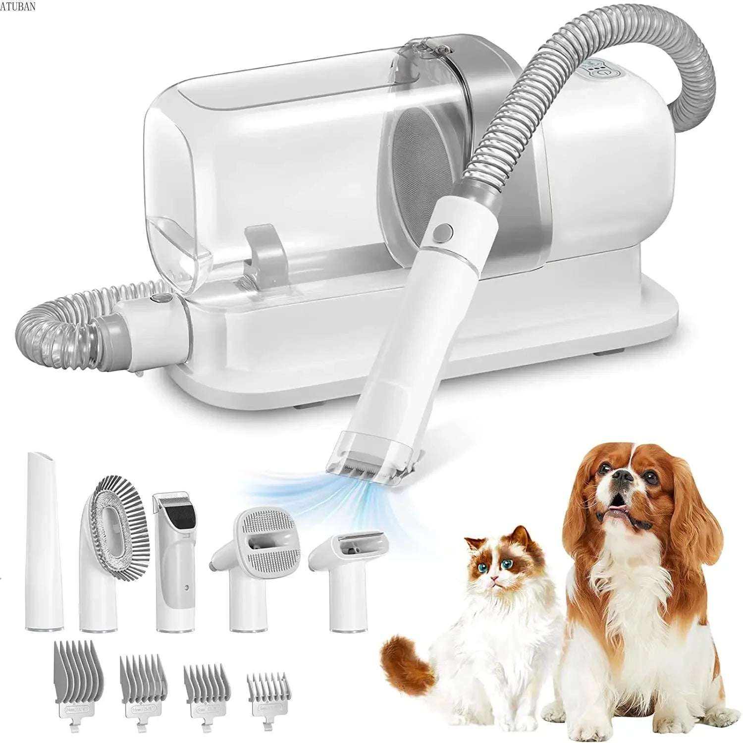 PetVac Pro – Aspiradora y Kit de Aseo 5 en 1 para Mascotas